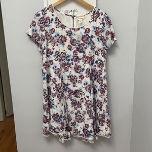 Urban Outfitters Blue & Red Flower Dress